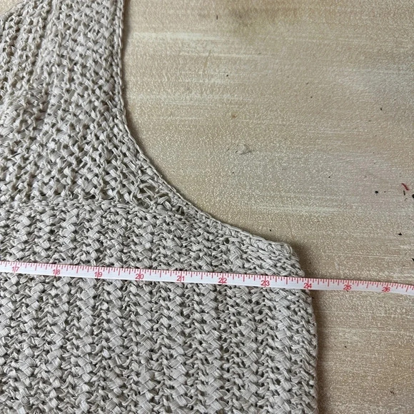 NWTs Lane Bryant Top Womens Plus 22/24 Beige Open Knit Tank Boho Casual Ladies - Picture 12 of 14